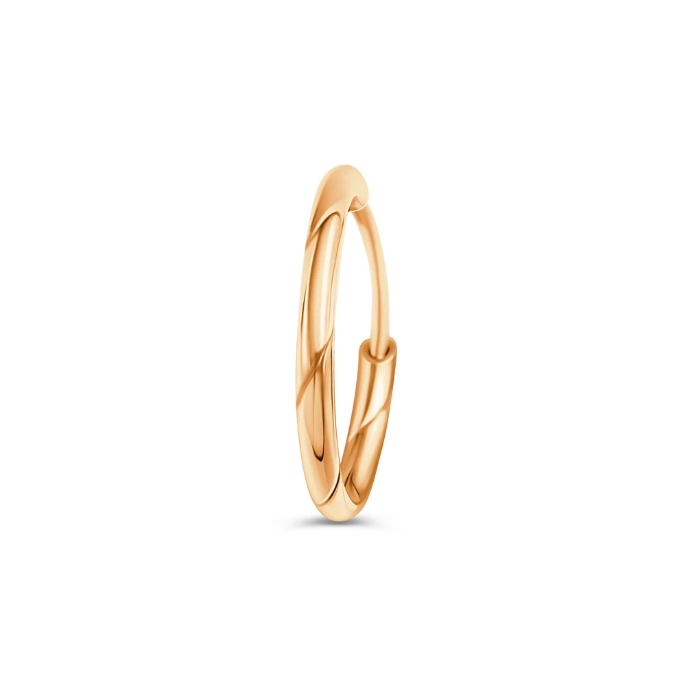 Серьга из красного золота 585 пробы
