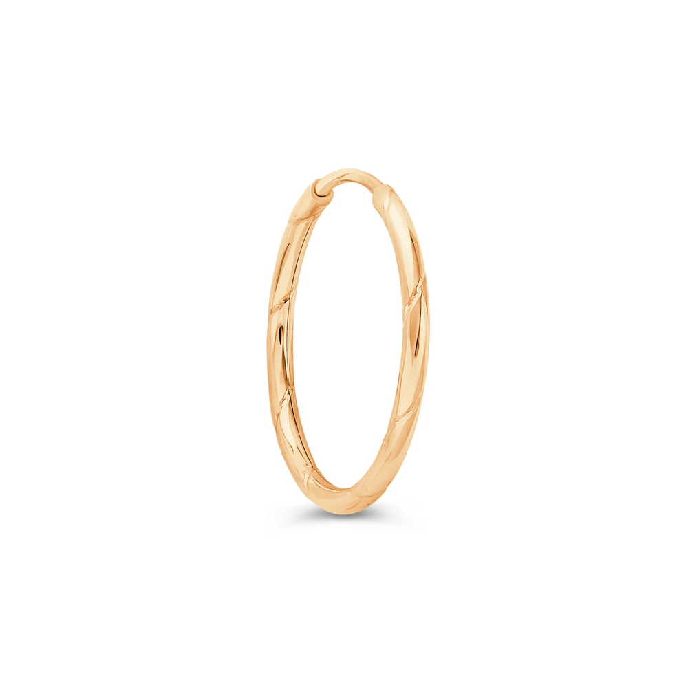Серьга из красного золота 375 пробы