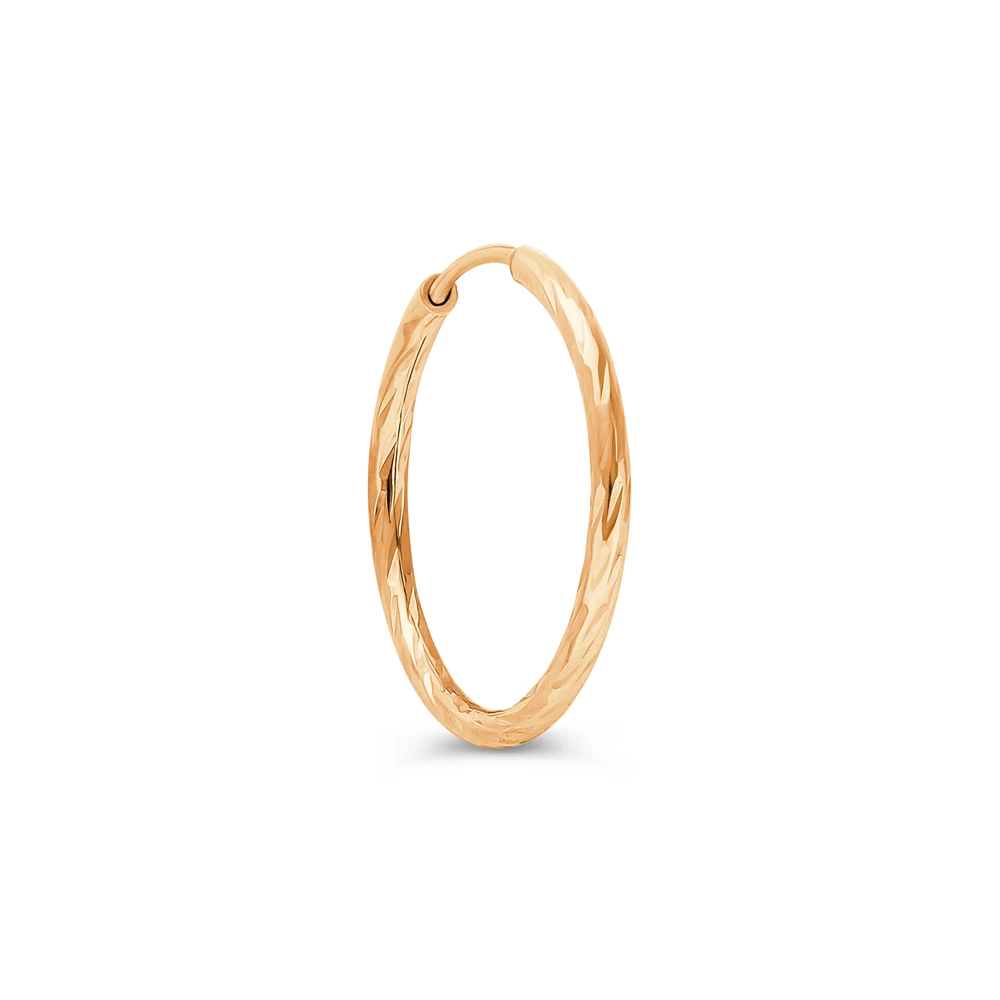 Серьга из красного золота 375 пробы