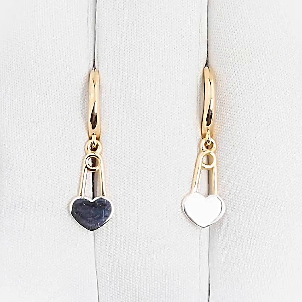 Серьги из красного золота 585 пробы 1