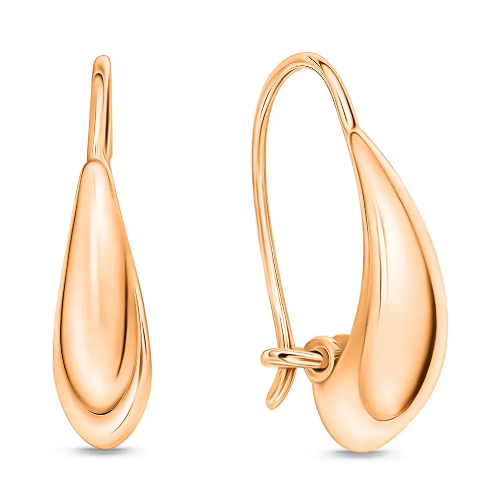 Серьги из красного золота 585 пробы