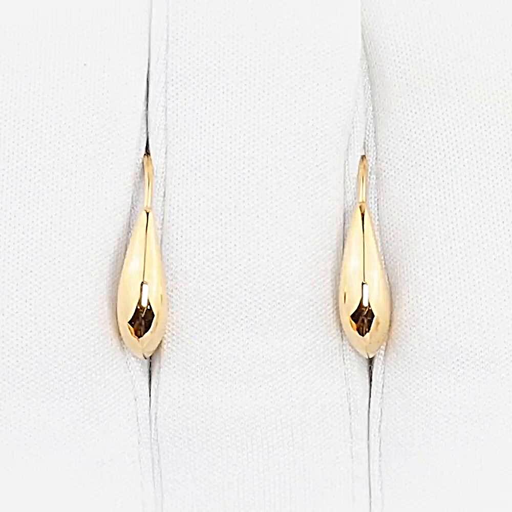 Серьги из красного золота 585 пробы 1