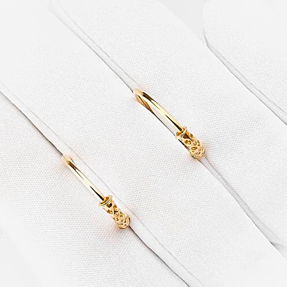 Серьги конго из красного золота 375 пробы 1