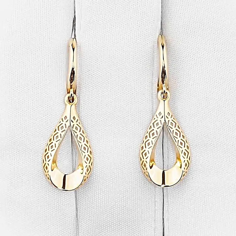 Серьги из красного золота 585 пробы 2