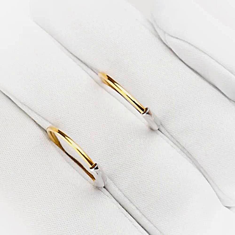 Серьги конго из красного золота 585 пробы 1