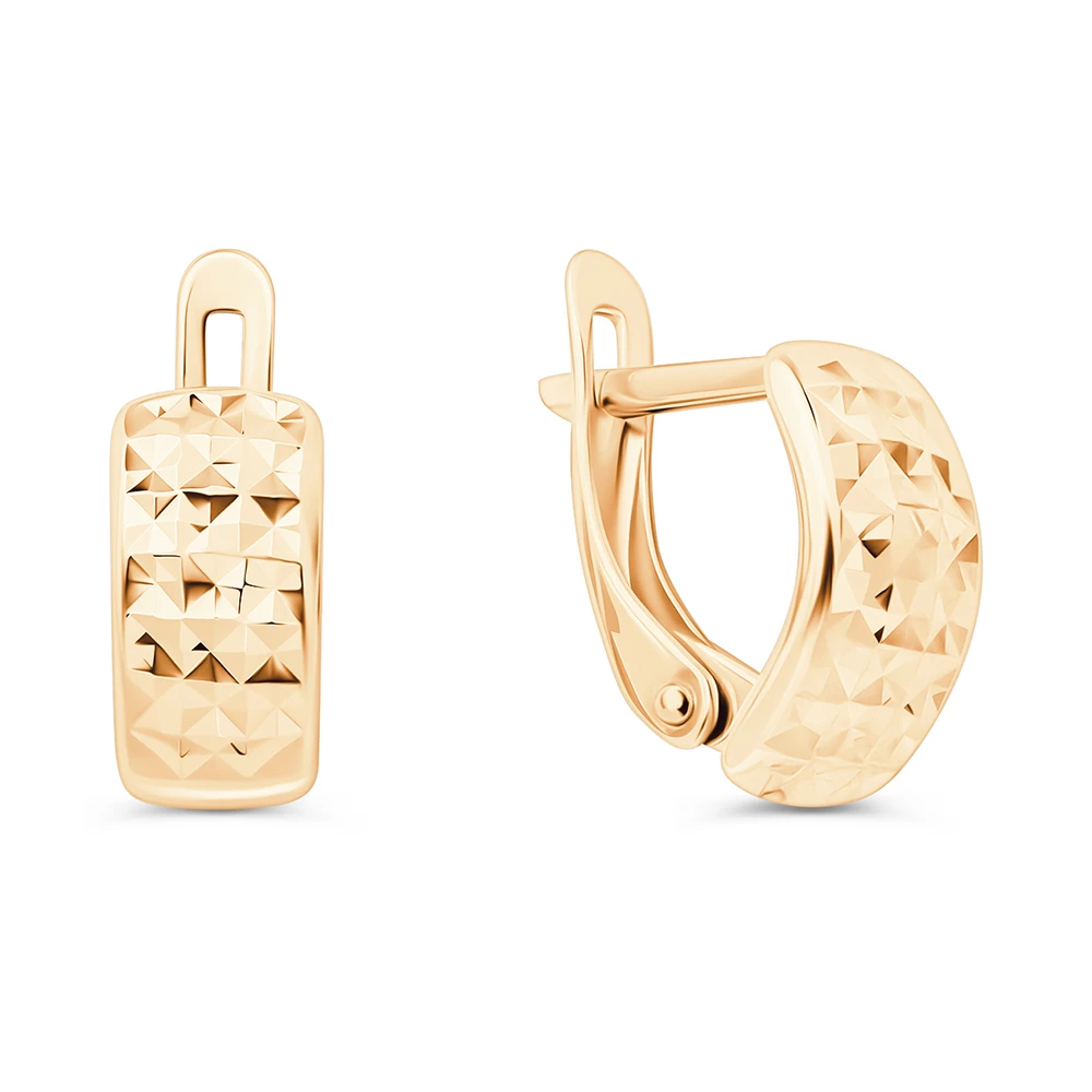 Серьги из красного золота 585 пробы