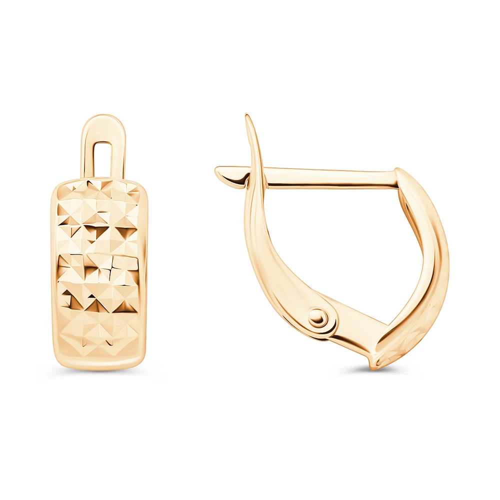 Серьги из красного золота 585 пробы