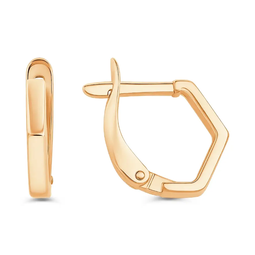 Серьги из красного золота 585 пробы 3