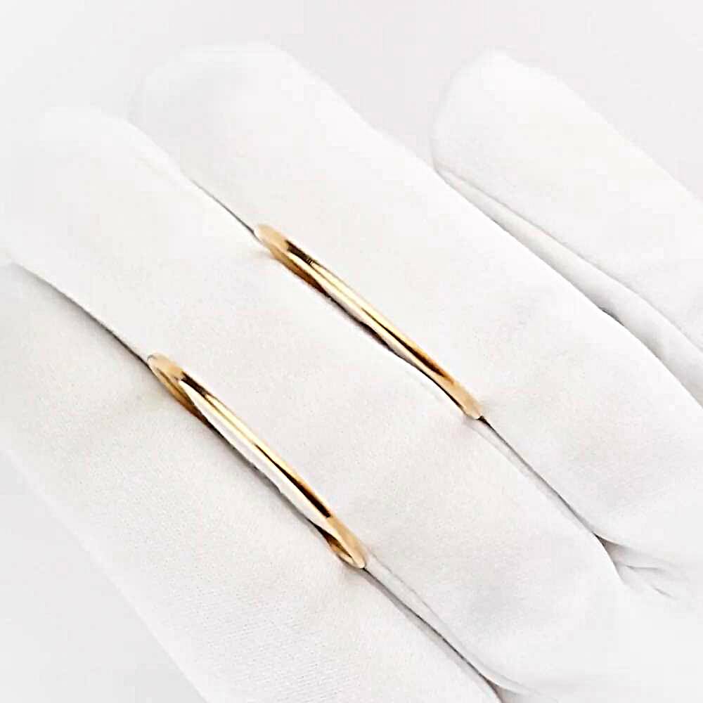 Серьги конго из красного золота 585 пробы 1