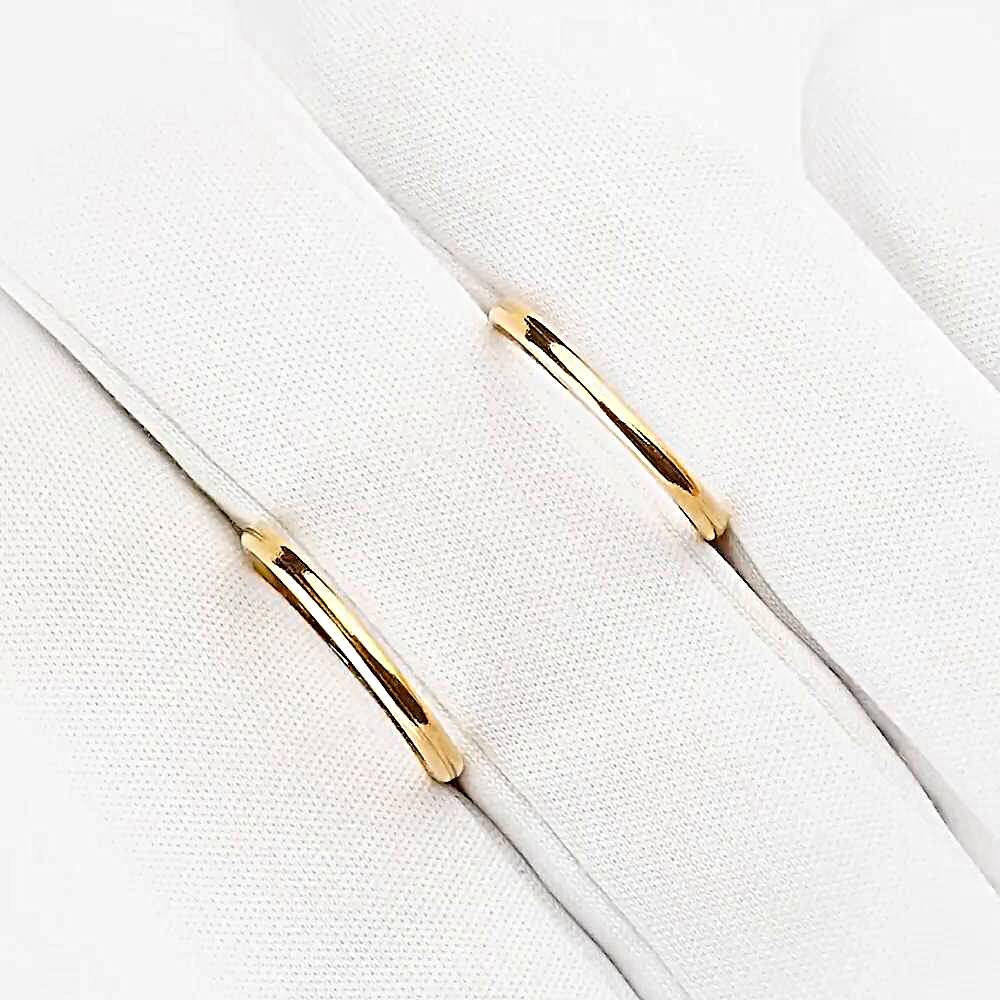 Серьги конго из красного золота 585 пробы 1