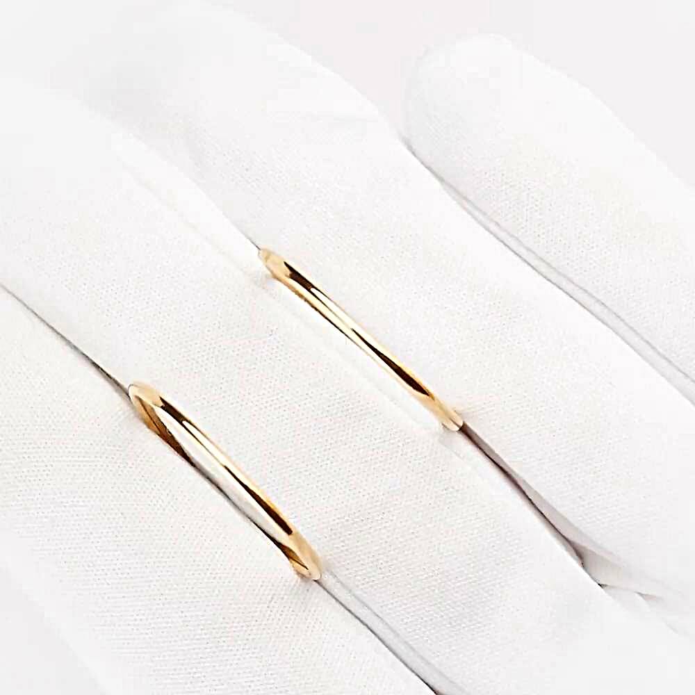 Серьги конго из красного золота 585 пробы 1