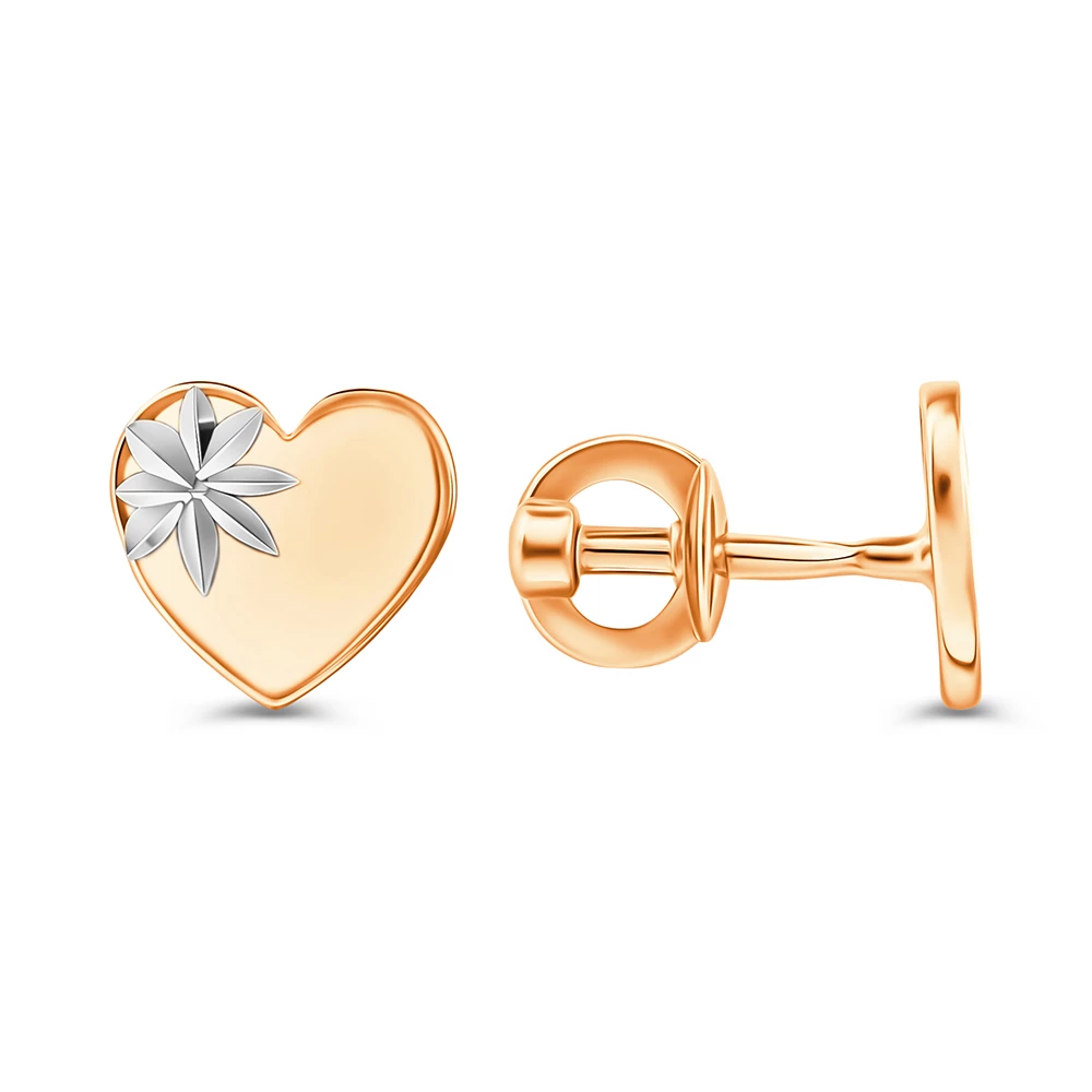 Серьги из красного золота 585 пробы