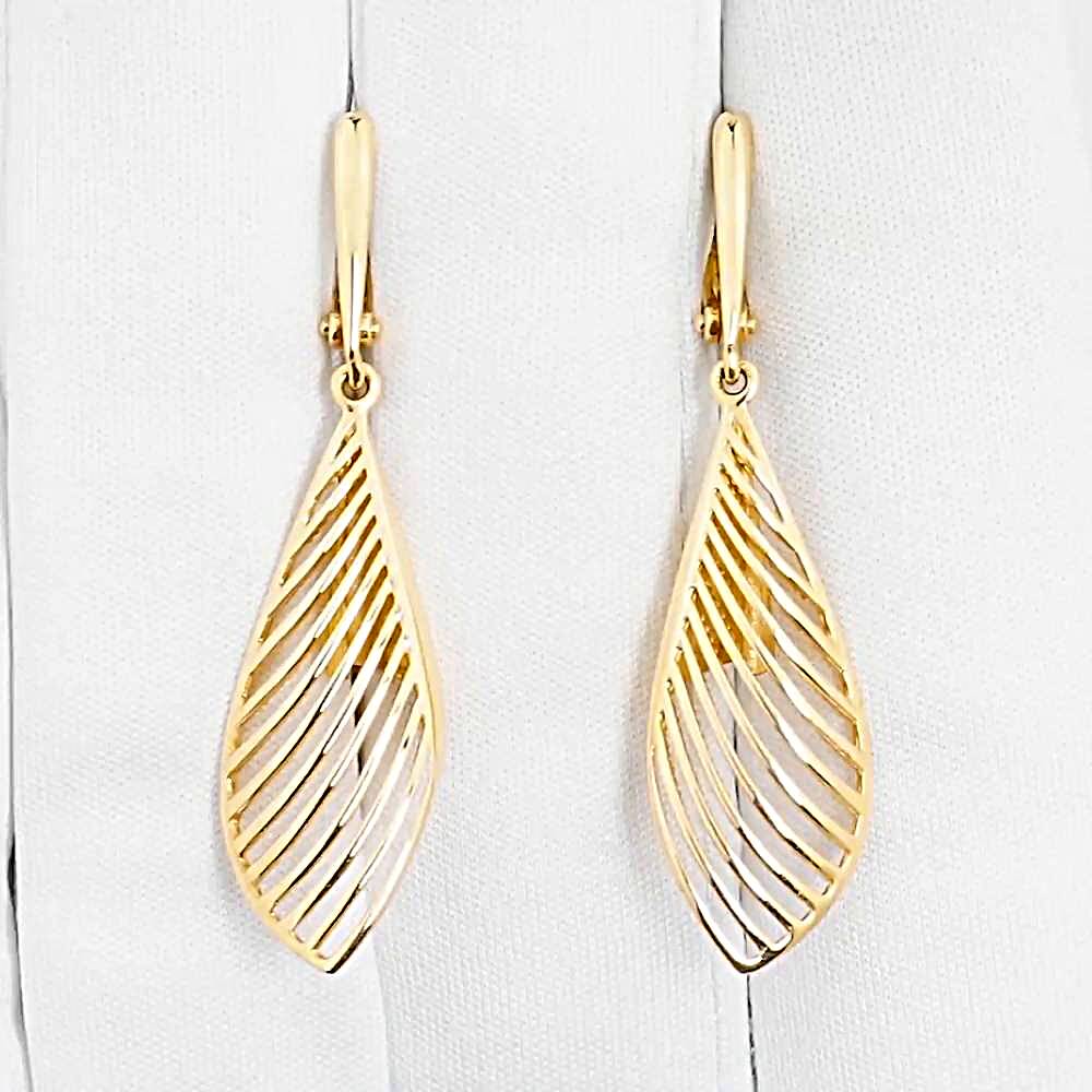 Серьги из красного золота 585 пробы 1