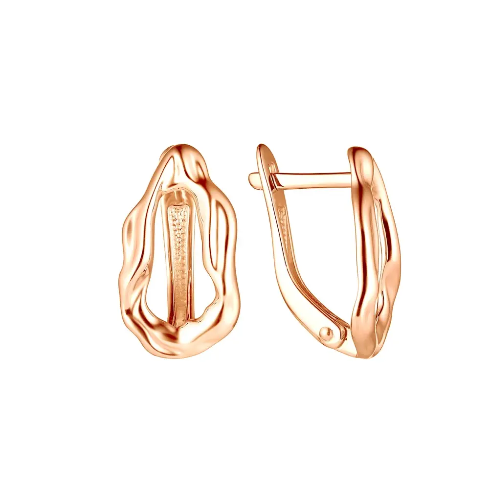 Серьги из красного золота 585 пробы 1