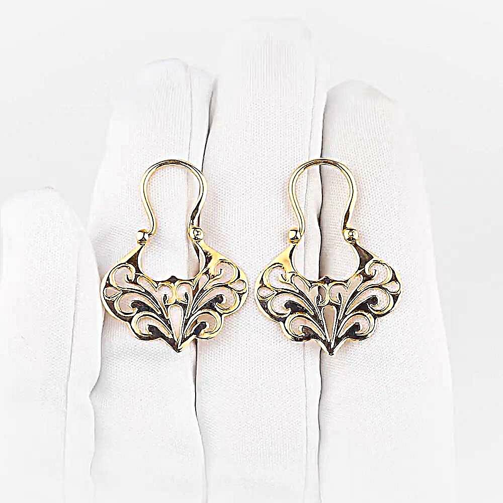 Серьги из красного золота 585 пробы 1