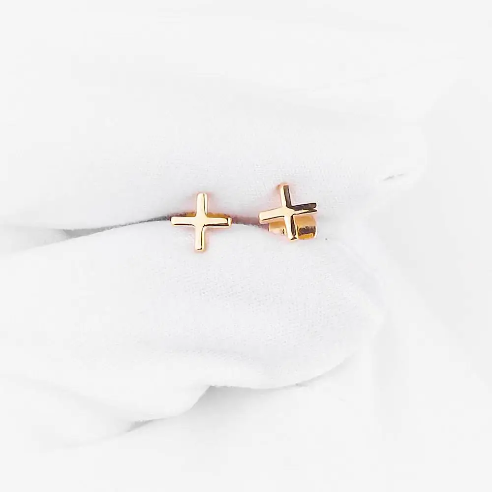 Серьги из красного золота 585 пробы 2
