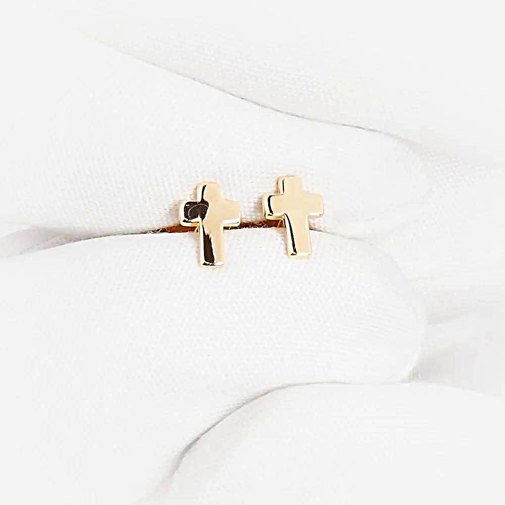 Серьги из красного золота 585 пробы