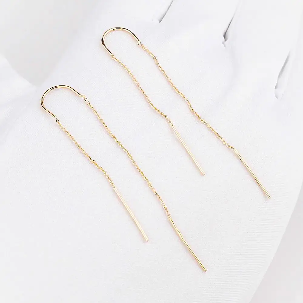 Серьги из красного золота 585 пробы 2