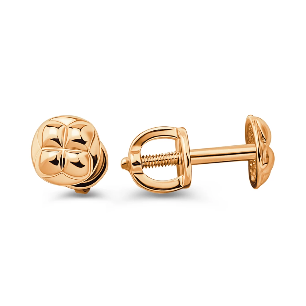 Серьги из красного золота 585 пробы