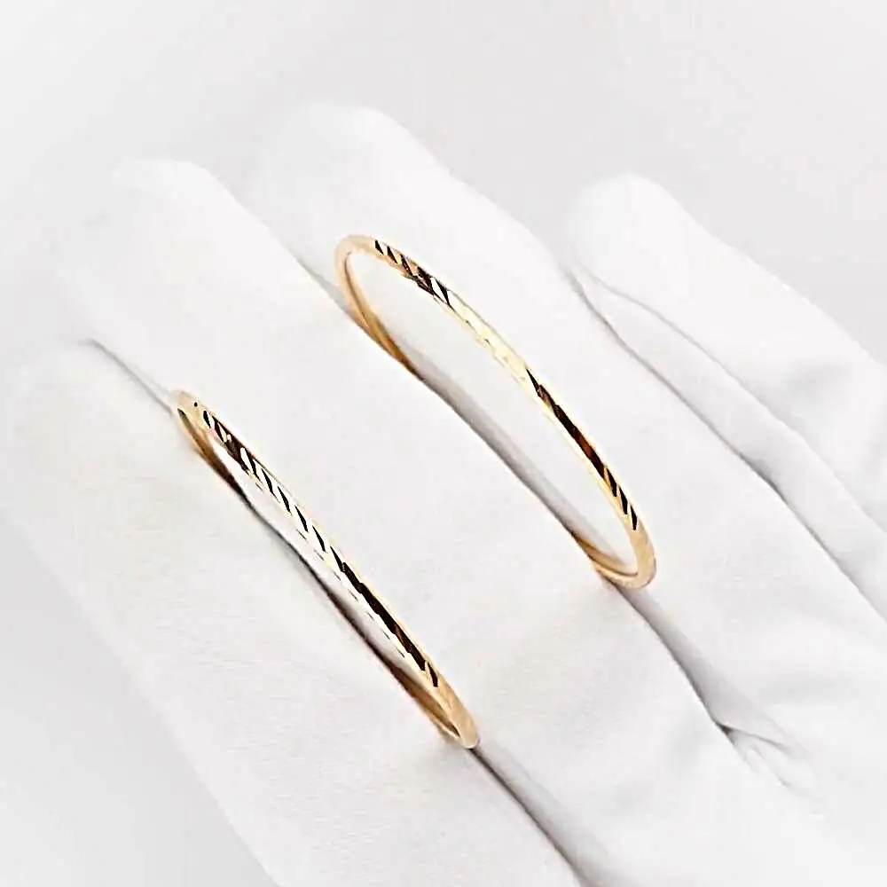 Серьги конго из красного золота 375 пробы 2