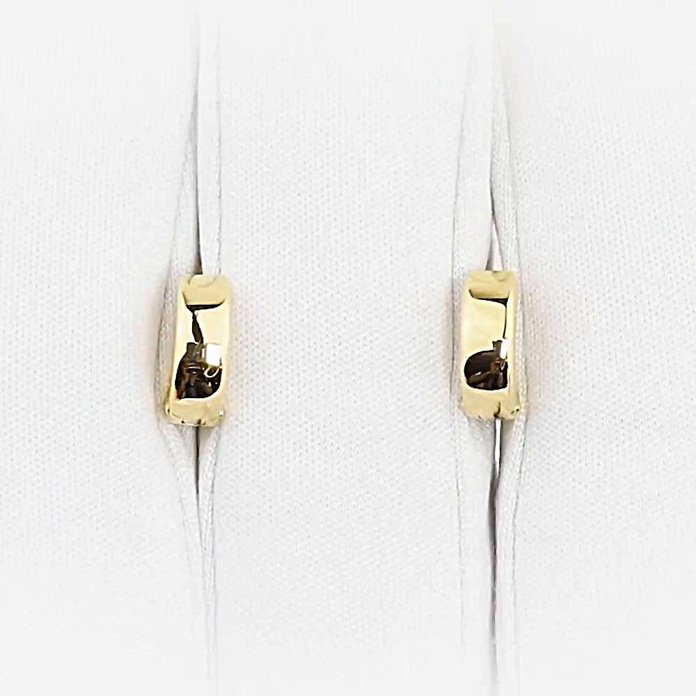 Серьги конго из желтого золота 585 пробы 1