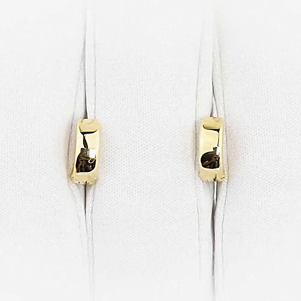 Серьги конго из желтого золота 585 пробы 2