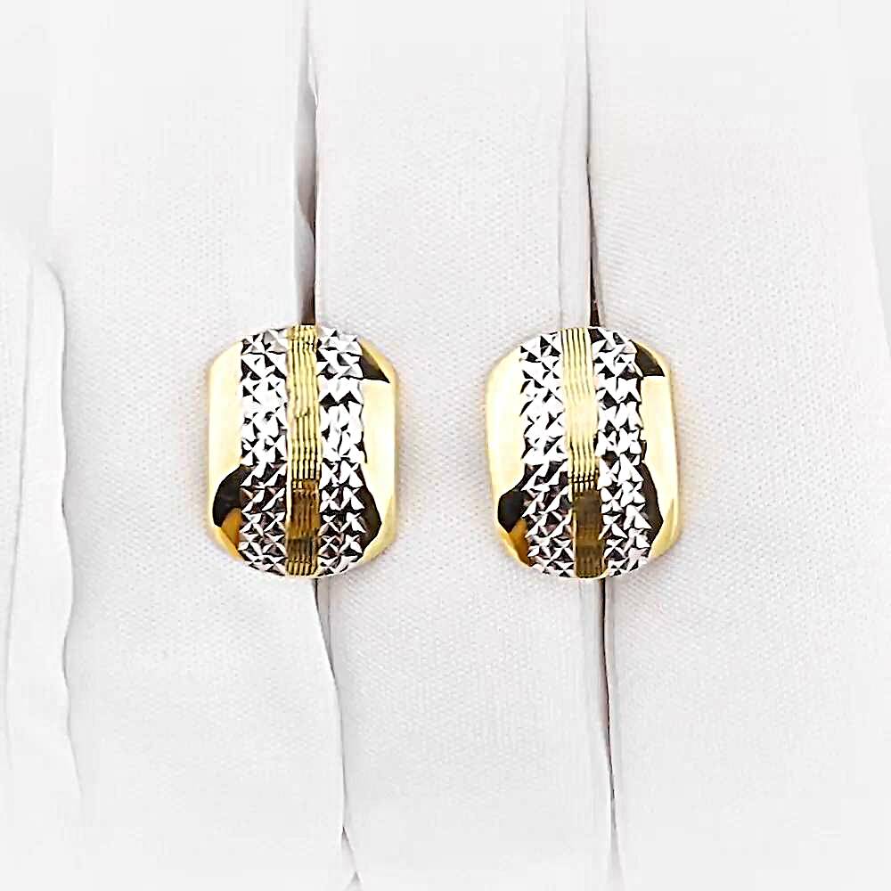 Серьги из желтого золота 585 пробы 1