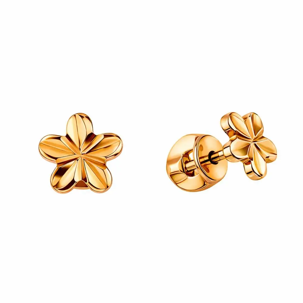 Серьги из красного золота 375 пробы 1