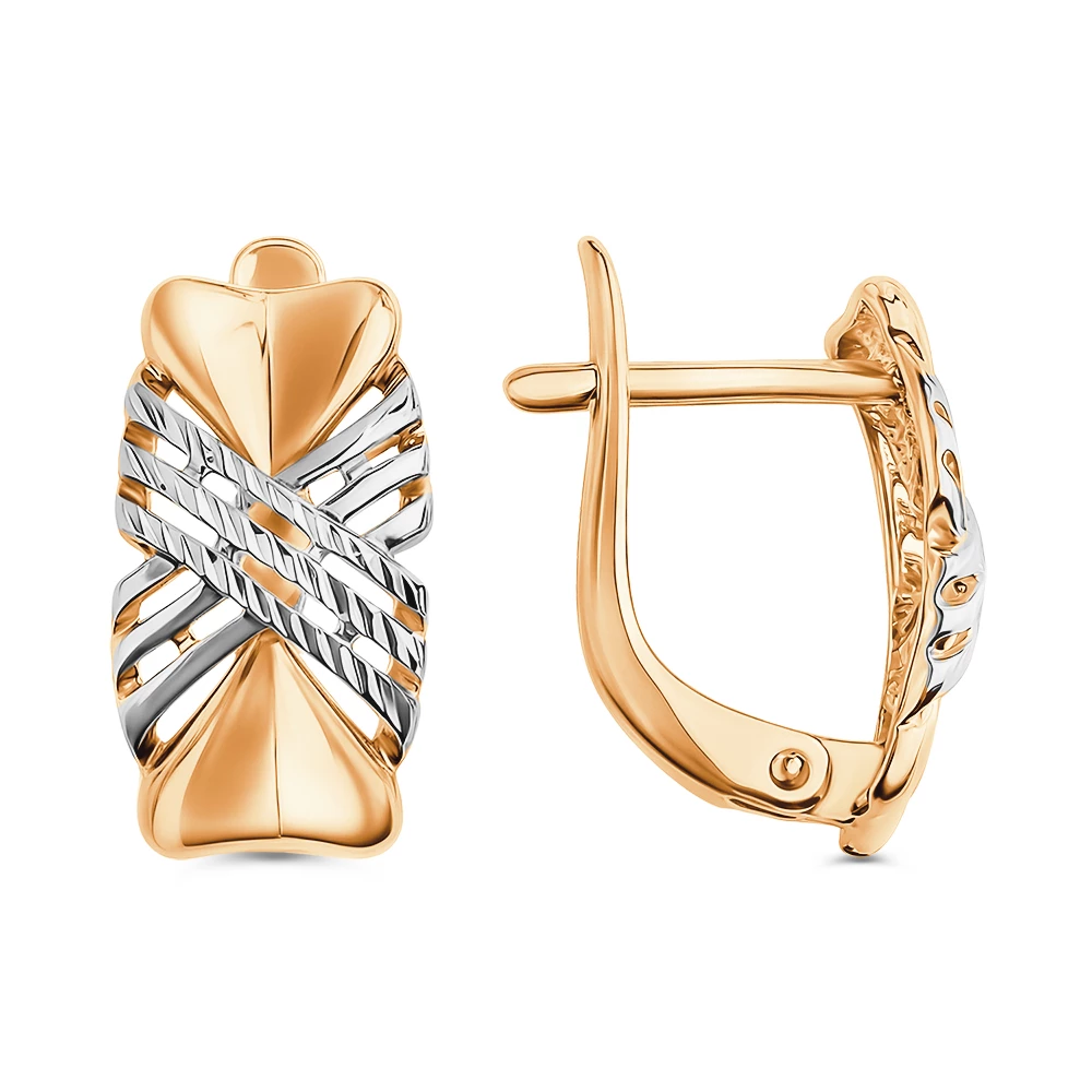 Серьги из красного золота 375 пробы
