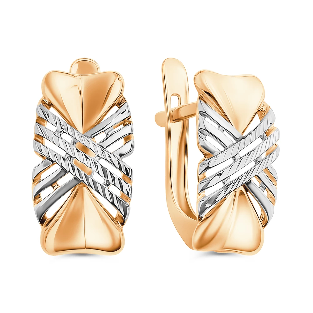 Серьги из красного золота 375 пробы