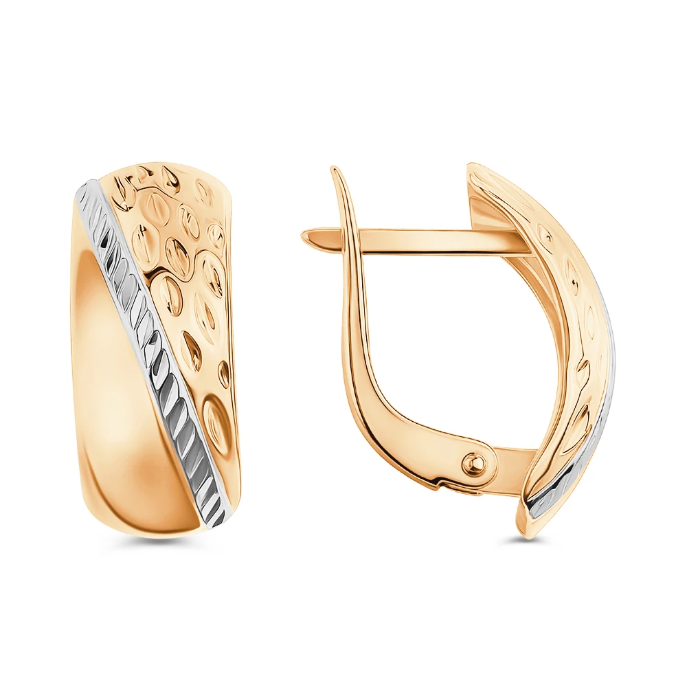 Серьги из красного золота 375 пробы