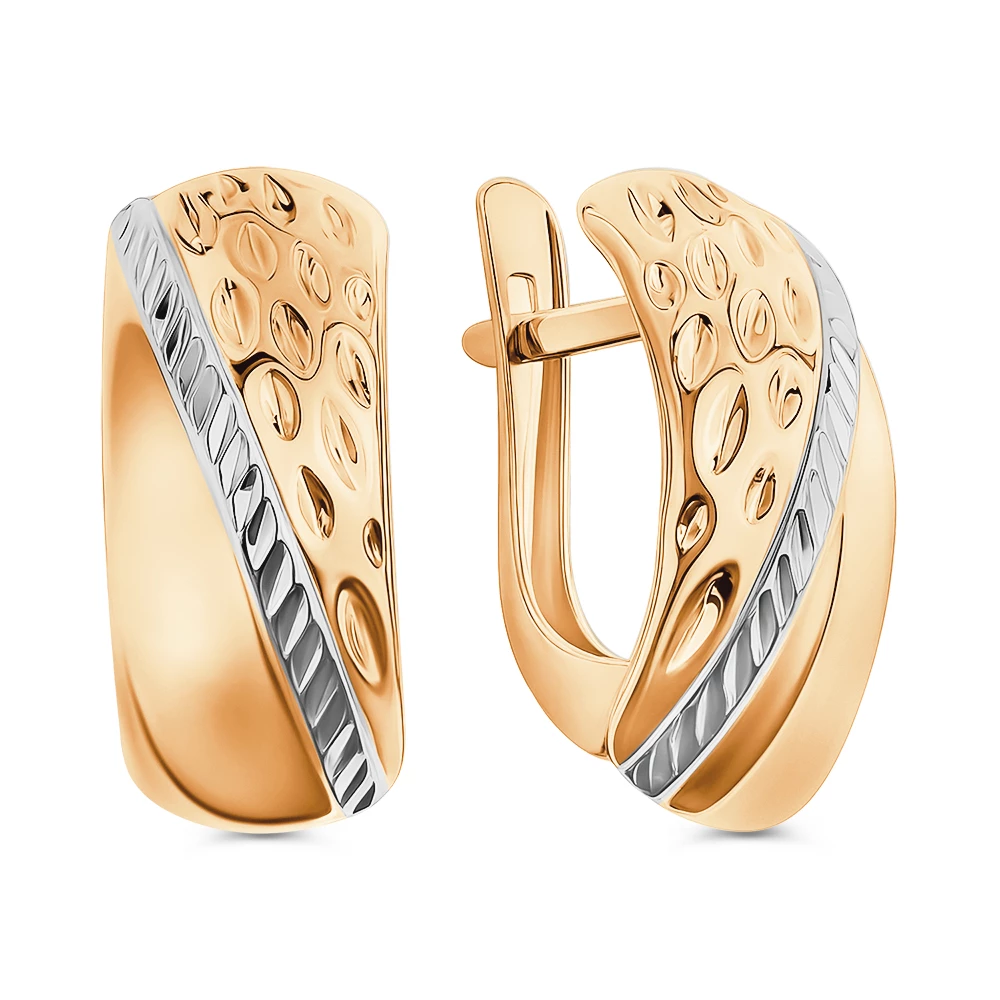 Серьги из красного золота 375 пробы