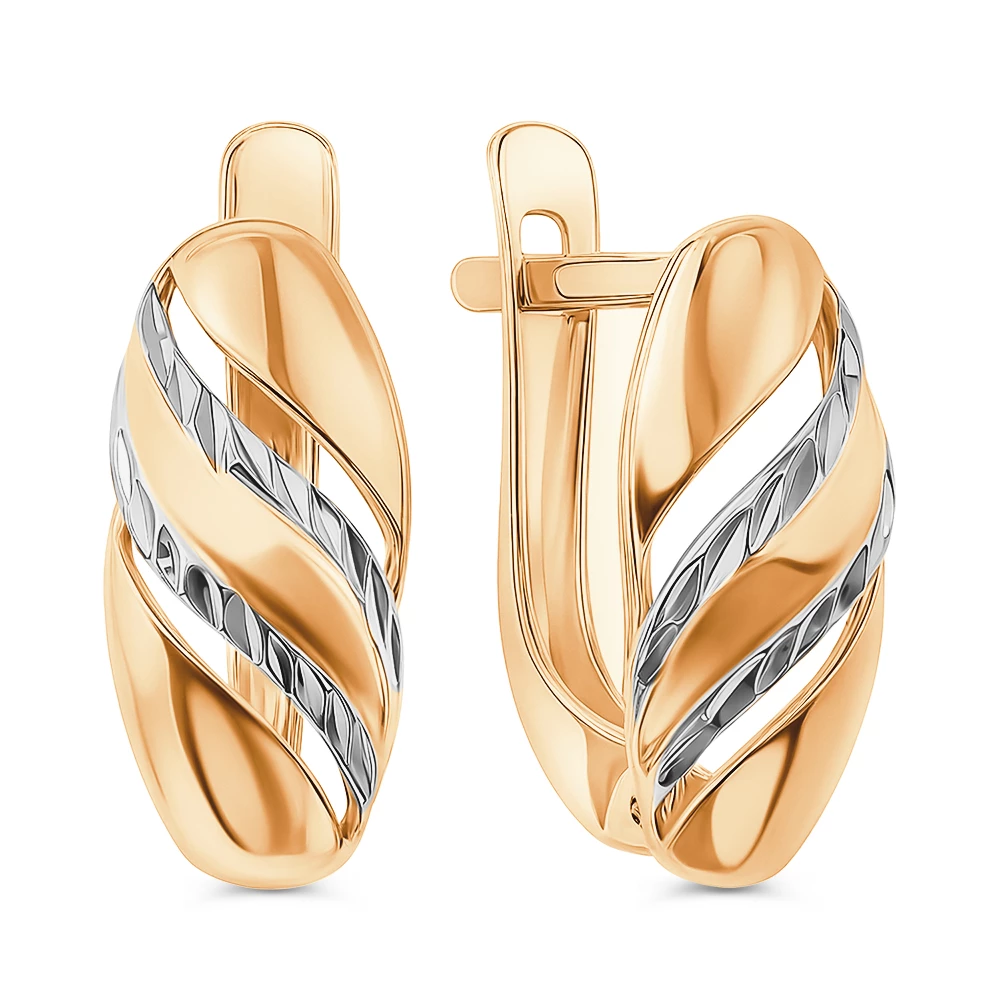 Серьги из красного золота 375 пробы