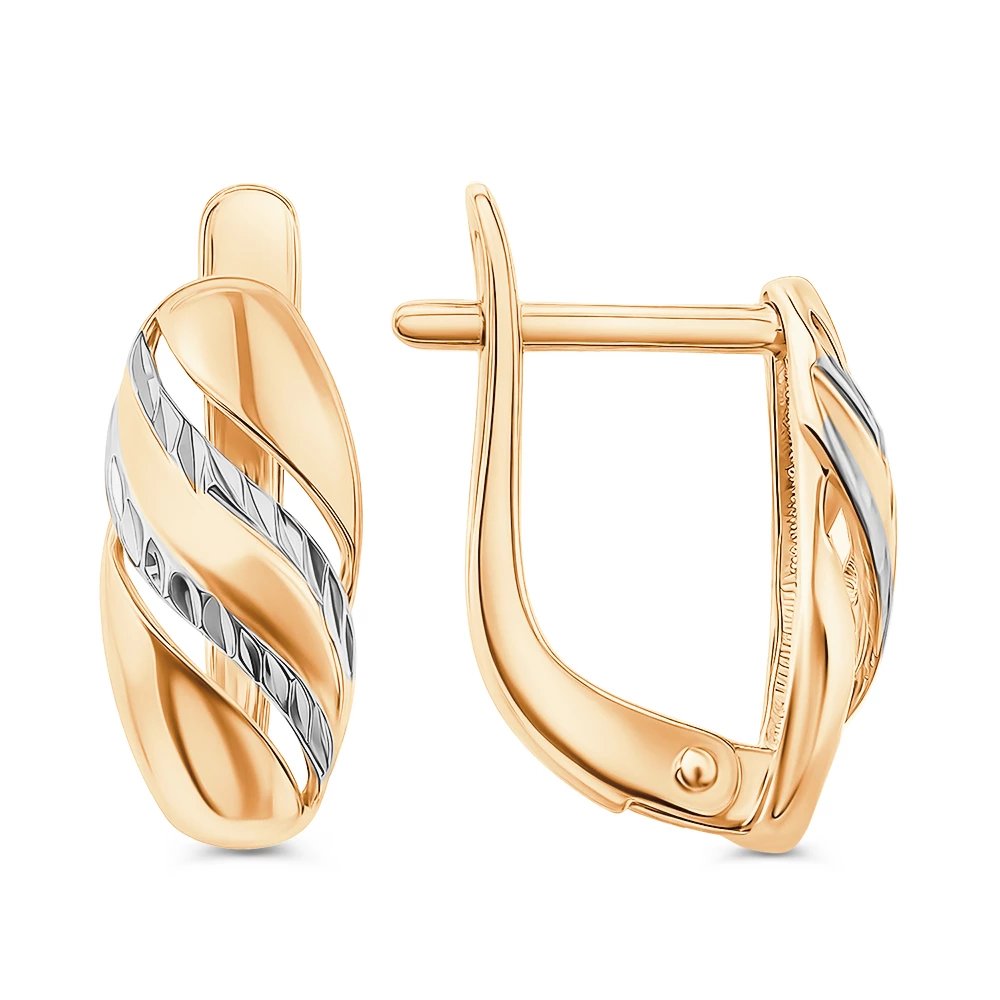 Серьги из красного золота 375 пробы