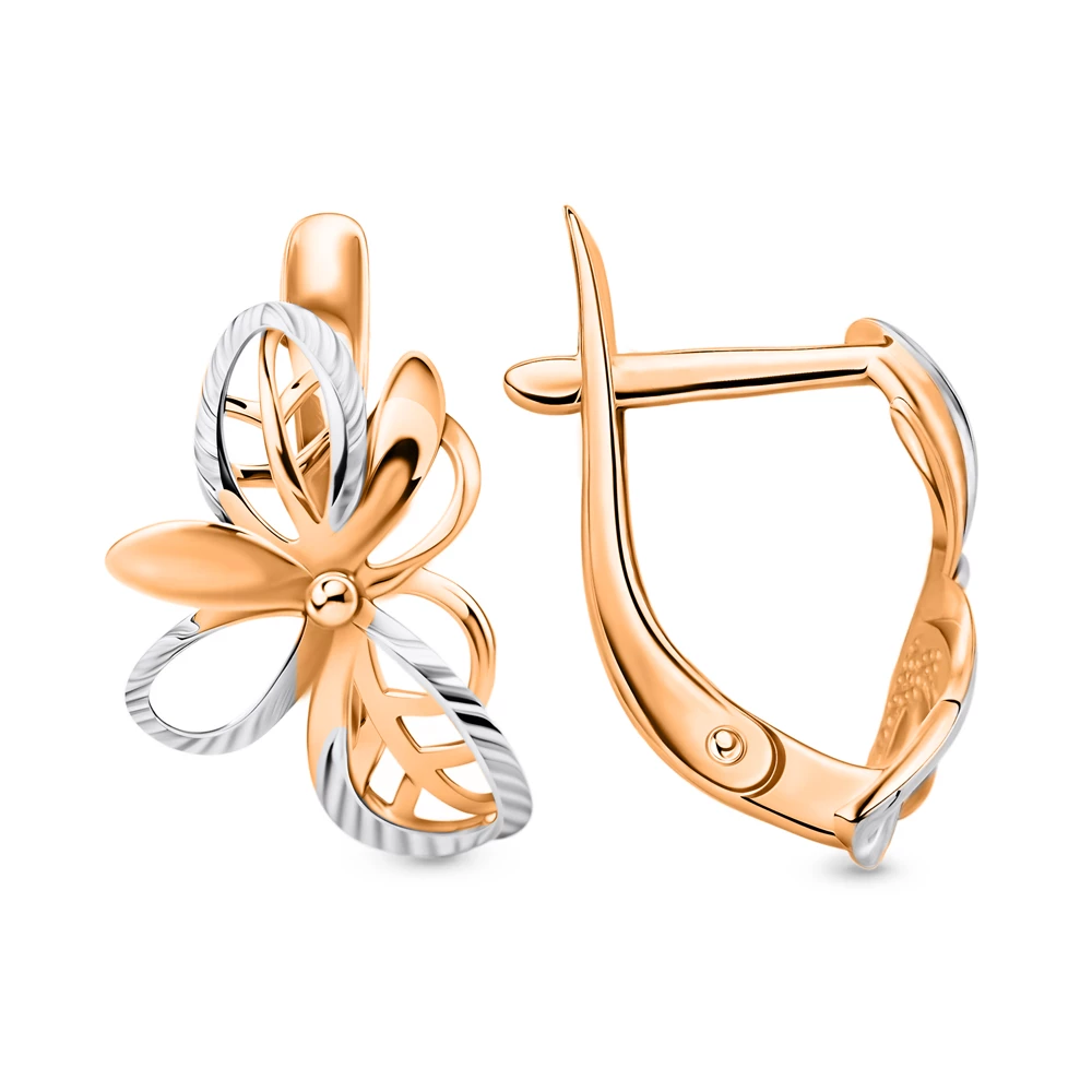 Серьги из красного золота 375 пробы