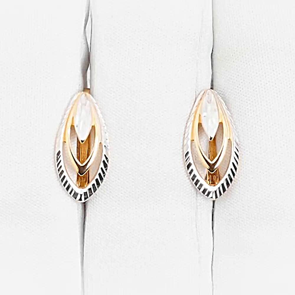 Серьги из красного золота 375 пробы