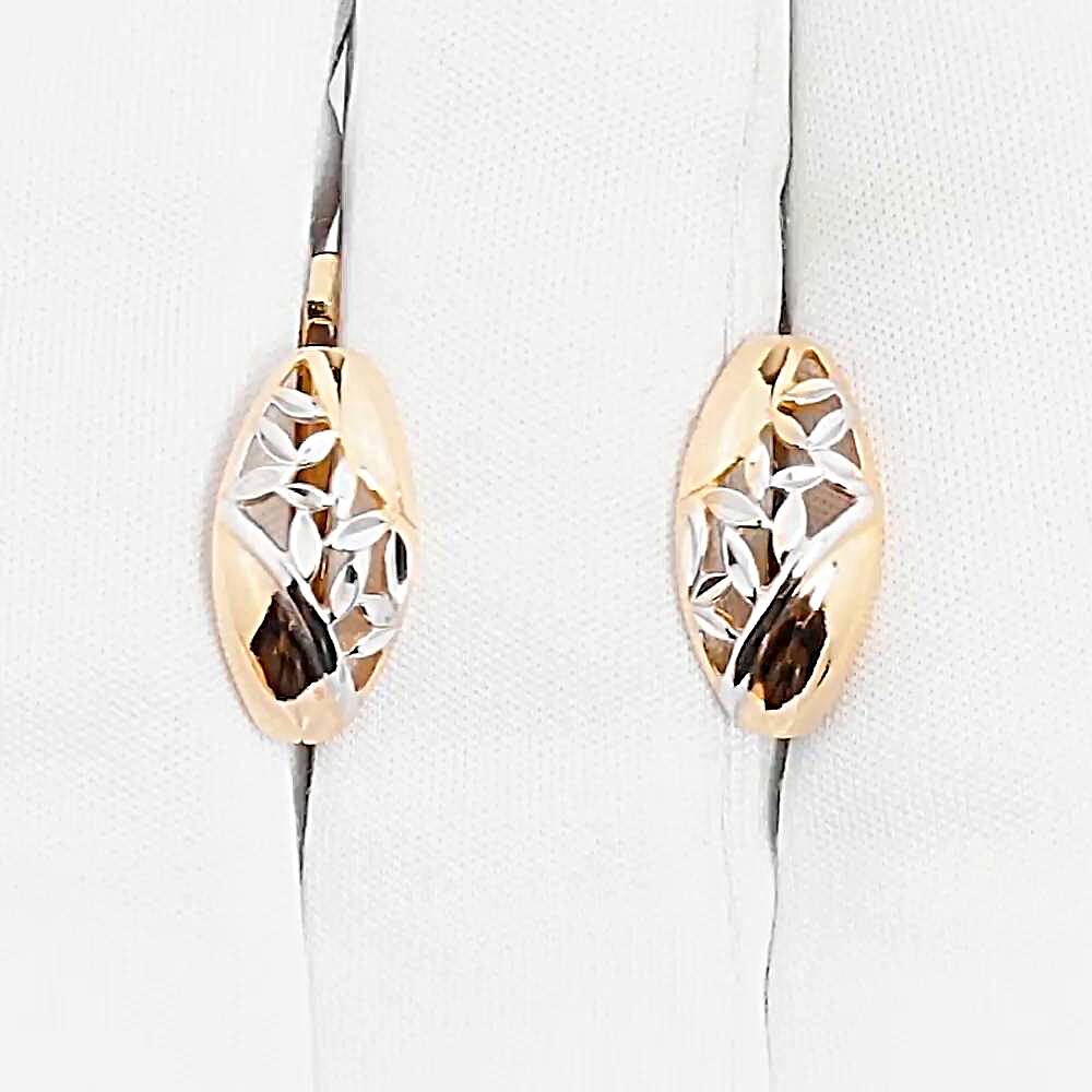 Серьги из красного золота 375 пробы
