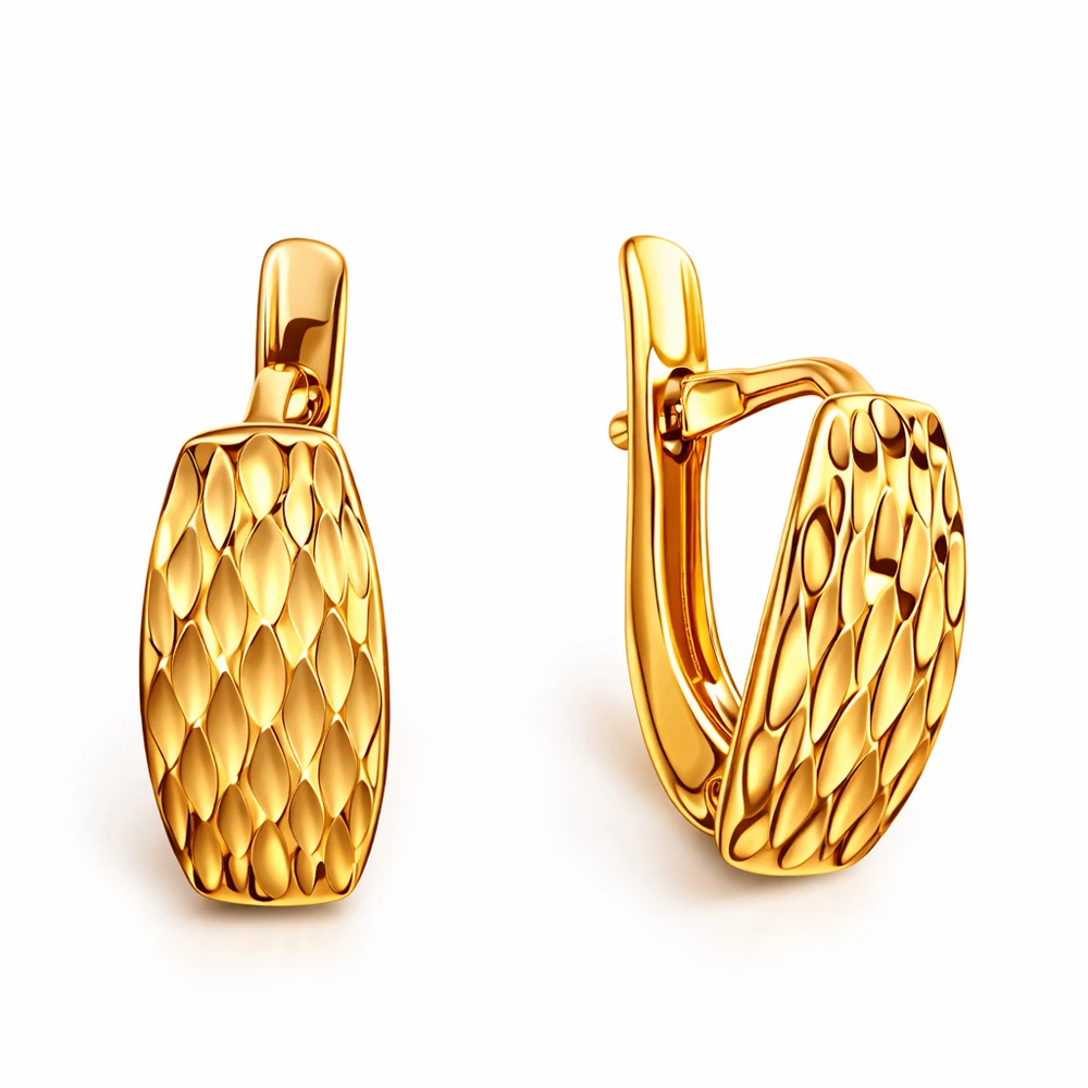 Серьги из красного золота 375 пробы