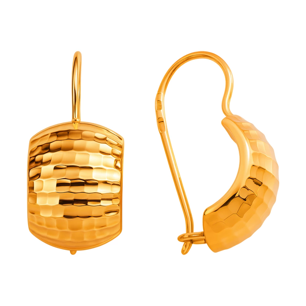 Серьги из красного золота 375 пробы