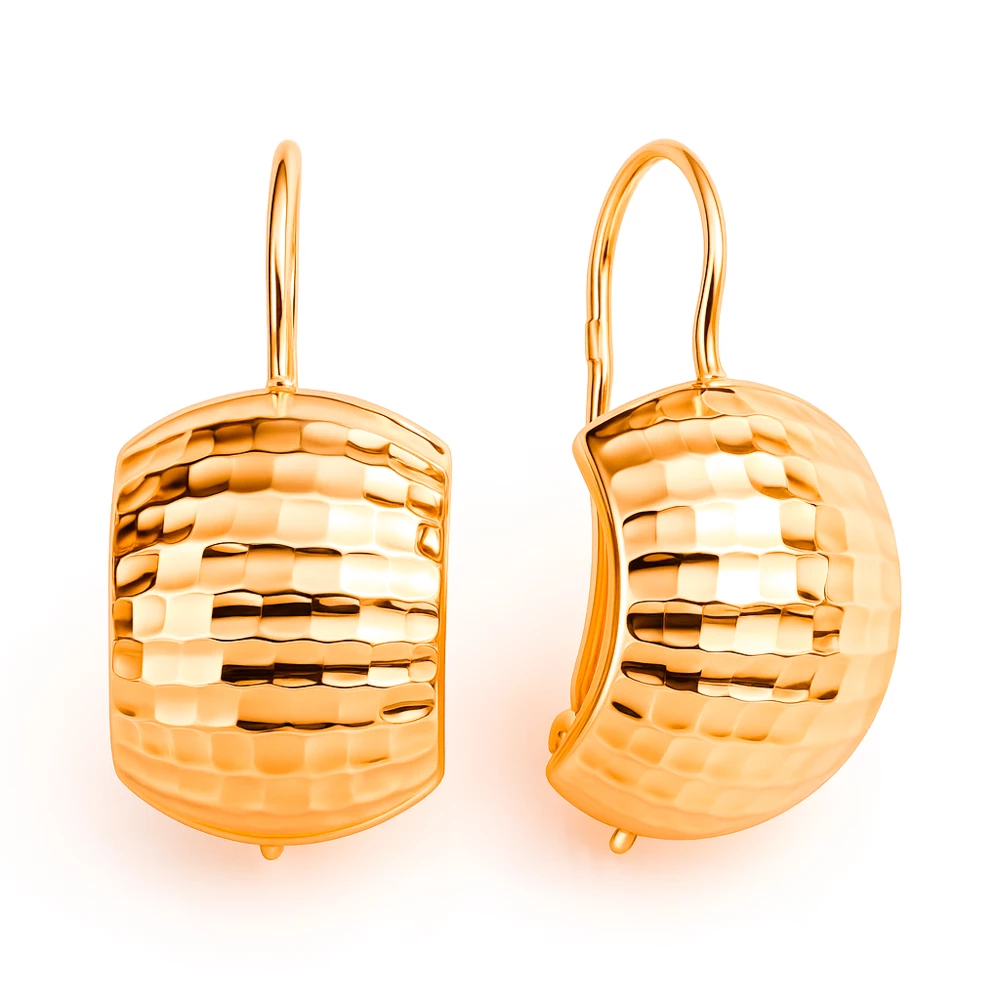 Серьги из красного золота 375 пробы