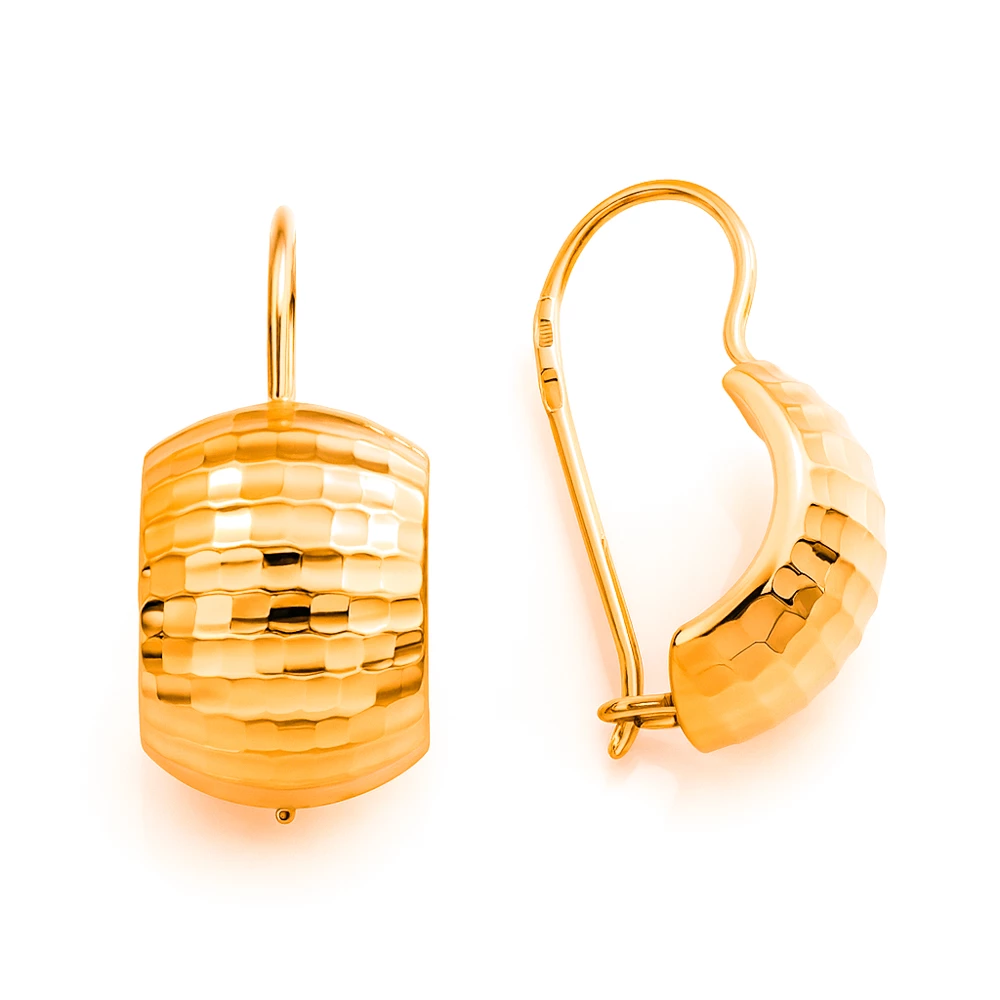 Серьги из красного золота 375 пробы