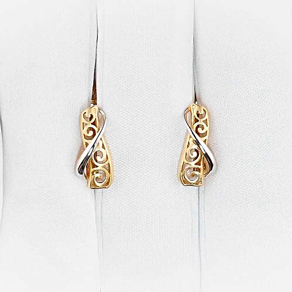 Серьги из красного золота 375 пробы 1