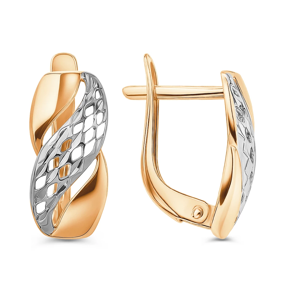 Серьги из красного золота 375 пробы
