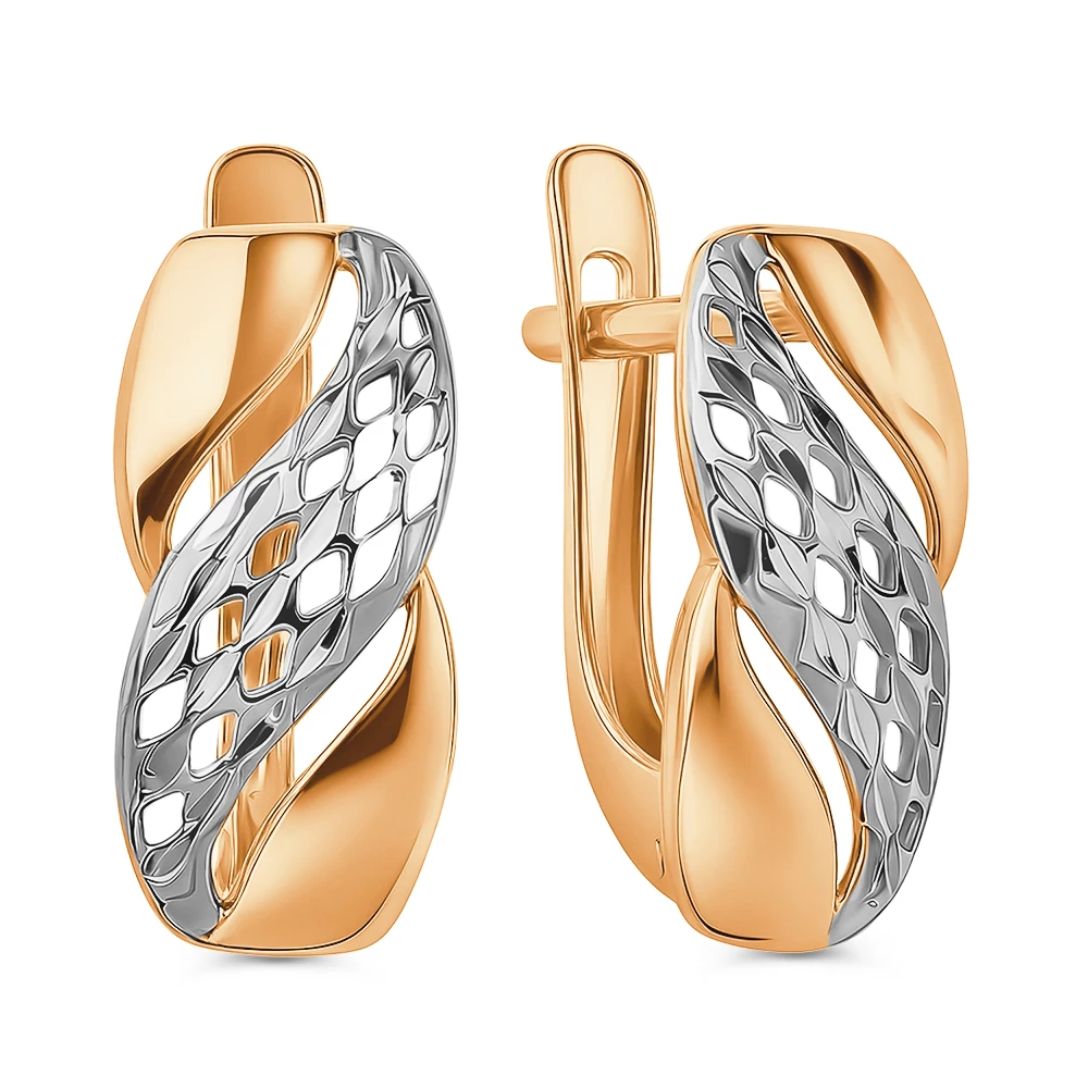 Серьги из красного золота 375 пробы
