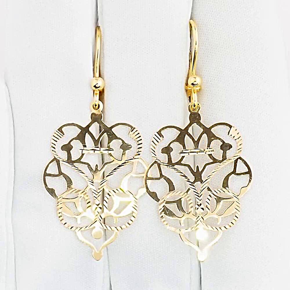 Серьги из красного золота 375 пробы