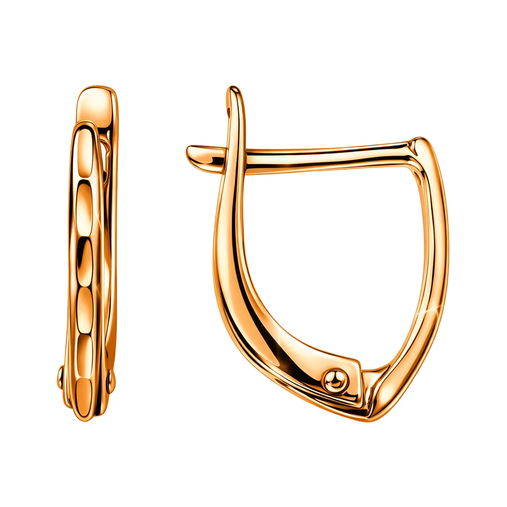 Серьги из красного золота 375 пробы