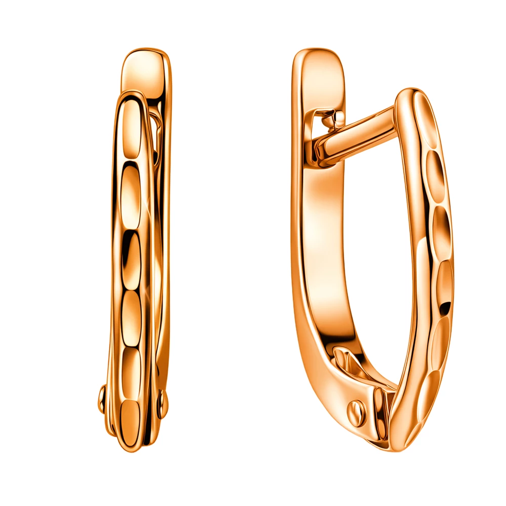 Серьги из красного золота 375 пробы