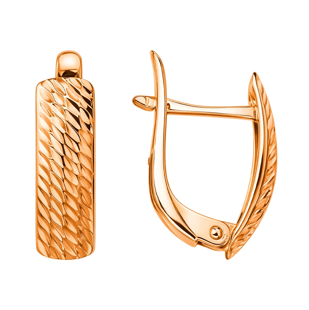 Серьги из красного золота 375 пробы