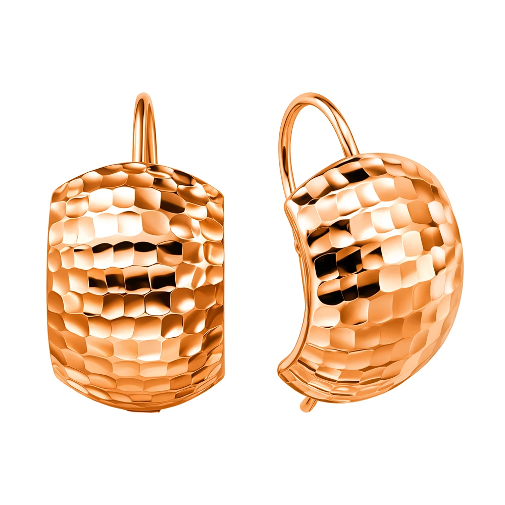 Серьги из красного золота 375 пробы