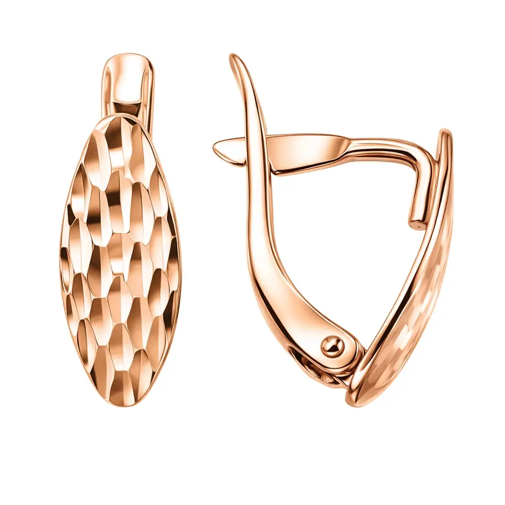 Серьги из красного золота 375 пробы 3